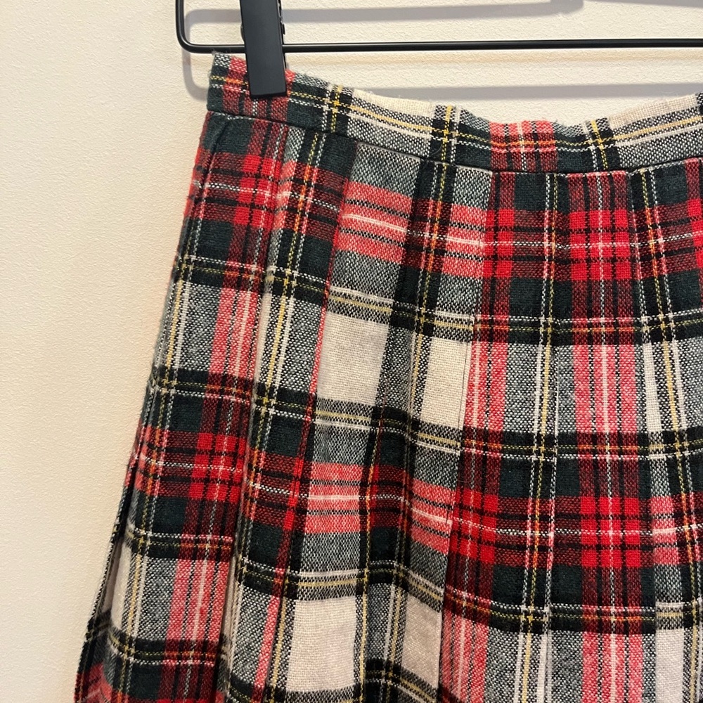 Michele Red and Black Plaid Midi Skirt - Picture 3 of 4